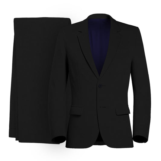 VBC Charcoal Herringbone Suit