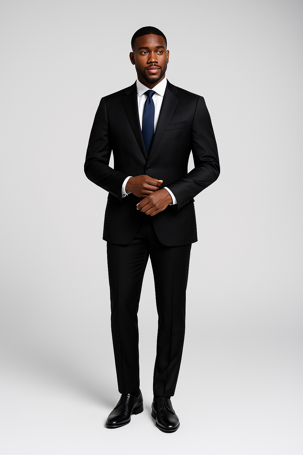 VBC Plain Black Suit